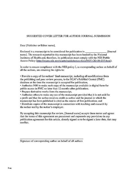 Cover Letter For Revised Manuscript Sample Williamson