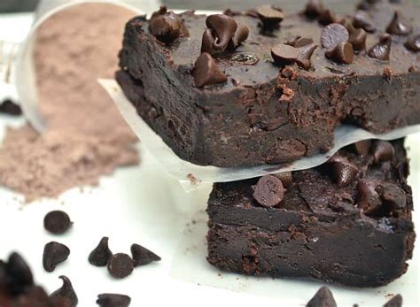 Homemade Diy Chocolate Fudge Brownie Black Bean Protein Bars Vegan