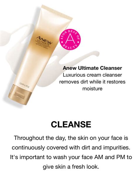 Avon Anew Ultimate Avon Skin Care Avon Online Cream Cleanser Avon