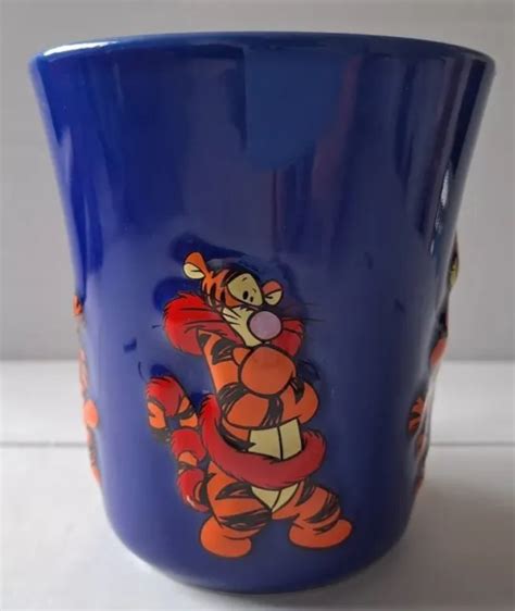 DISNEY STORE WINNIE The Pooh Tigger 3D Embossed Coffee Mug Mistletoe