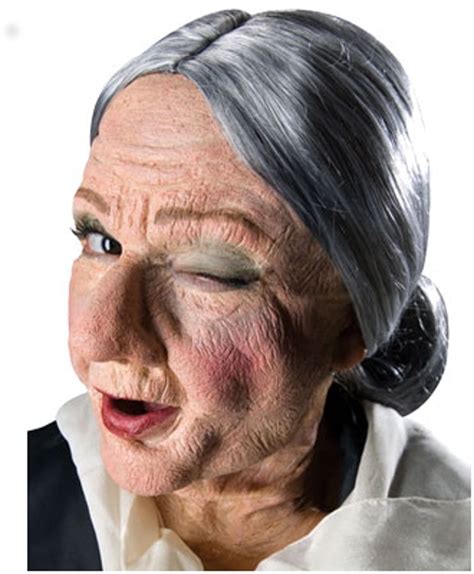 Reel Fx Granny Old Lady Theatrical Makeup Costume Mask