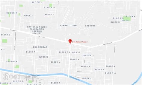 Dha Phase Rahbar Phase Maps Plots For Sale In Lahore Bethree