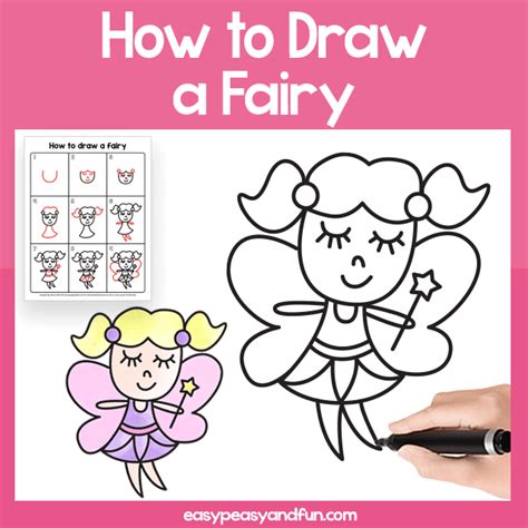 How to Draw a Fairy Step by Step Drawing Tutorial Ôn Thi HSG