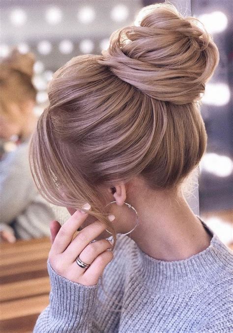 20 High Bun Updo Wedding Hairstyles For Brides Page 2