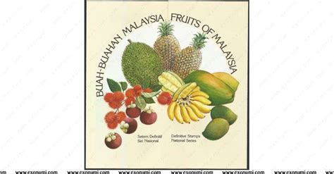 Malaysia lies in the tropics and is blessed with plenty of rain and sunshine. Malaysia 1986 - National Fruit Series (FDC)