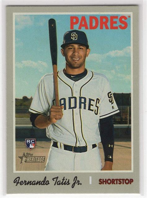 He's been moved to third in toronto's lineup, which is an awfully good spot behind vlad guerrero jr. Amazon.com: 2019 Topps Heritage Fernando Tatis Jr Rookie Card: Collectibles & Fine Art