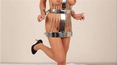 Metalbondage Clip Store Adrienne In Our Heavy Steel Hobble Dress My