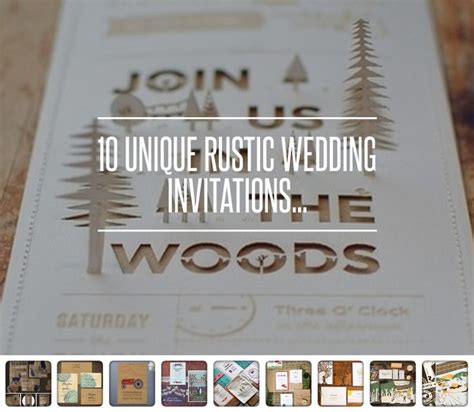 10 Unique Rustic Wedding Invitations Unique Rustic Wedding