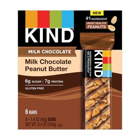 View all the products offered by this company. KIND 6 Count Milk Chocolate Peanut Butter Bars - 048024 ...
