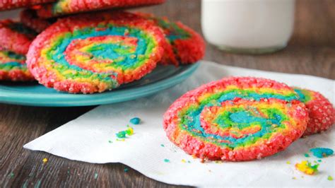 Eggs, baking powder (baking soda. Rainbow Swirl Sugar Cookies recipe from Pillsbury.com