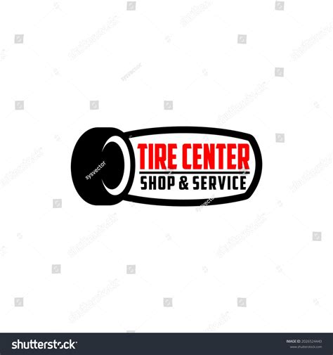 Tyre Tire Center Shop Logo Tempalte Stock Vector Royalty Free