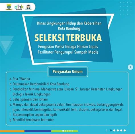 Lowongan Kerja DLHK Kota Bandung - Lowongan Kerja BUMN Kementerian