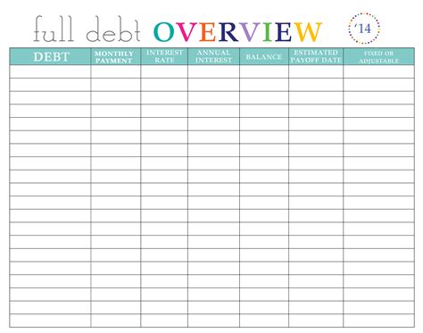 Blank Accounting Spreadsheet Template — Db
