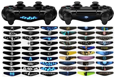 Extremerate 60 Pcsset Custom Game Light Bar Vinyl Stickers Decal Led