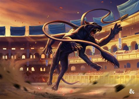 Displacer Beast Jump Poster By Dungeons And Dragons Displate