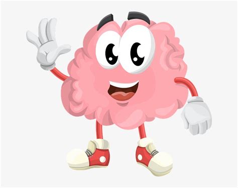 Brain Brainstorming Character Smart Think Happy Brain Clipart