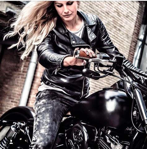 Lady Biker Bikes Girls Harley Cycling Leather Pants Vogue Punk