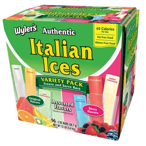 Wylers Italian Ice 96ct 2oz Freezer Pops