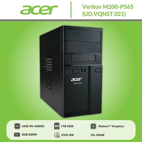 Acer Veriton M200 Ryzen 5 4600g 8gb 1tb Ict Spec Udvqnst021