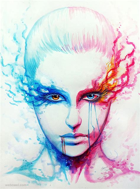 Watercolor Painting People By Sanguis 1 - Full Image