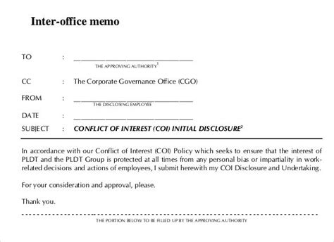 A memo on tardiness may not require an answer. Interoffice Memo Template - 13+ Word, PDF Documents ...