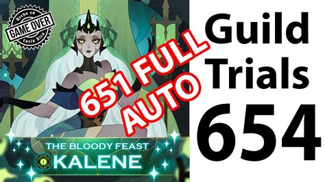 Guild Trials Kalene 651 654 Pruebas De Gremio Kalene Afk Arena Youtube