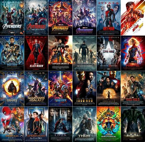 Marvel MCU Avengers Movie Poster Collection - Set of 31 - Bundle Lot