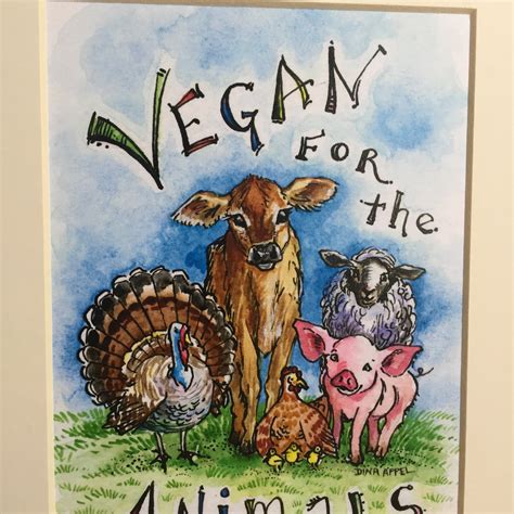 Vegan Art Print Vegan Art Vegan Print Vegan Painting Vegan Etsy
