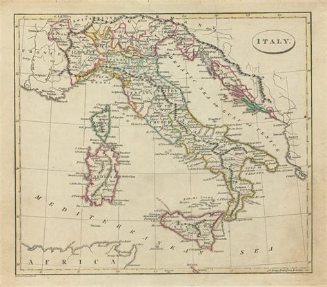 Old Italy Map