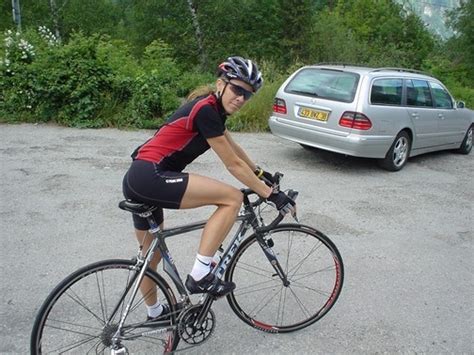 Her Calves Muscle Legs Fetish Women Cyclists Legs Lap 1