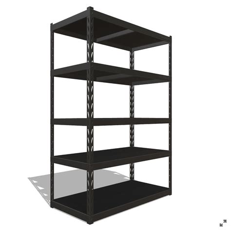 Gladiator Ez Connect Steel Heavy Duty 5 Tier Utility Shelving Unit 48