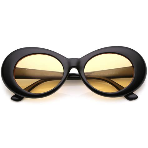 retro 90 s fashion clout oval round color tone lens sunglasses c441 round lens sunglasses