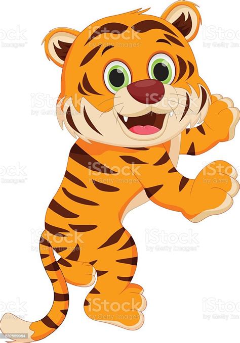 Cute Tiger Cartoon Stock Illustration Download Image Now Istock