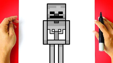Como Desenhar Esqueleto De Minecraft Como Dibujar Un Esqueleto De