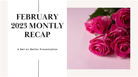 February 2023 Recap Youtube