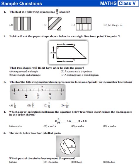 Watch 1000+ concepts & tricky questions explained! NSTSE Class 5 Maths Sample papers | Sample,Previous Papers ...