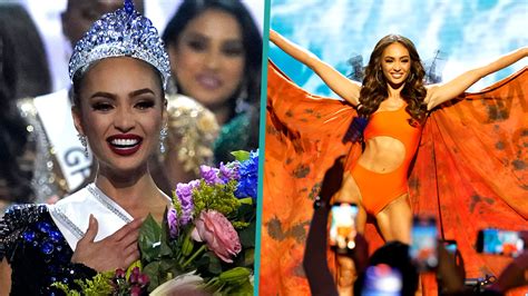 Miss Usa R Bonney Gabriel Wins Miss Universe With Swimsuit Cape She Designed Out Of Plastic