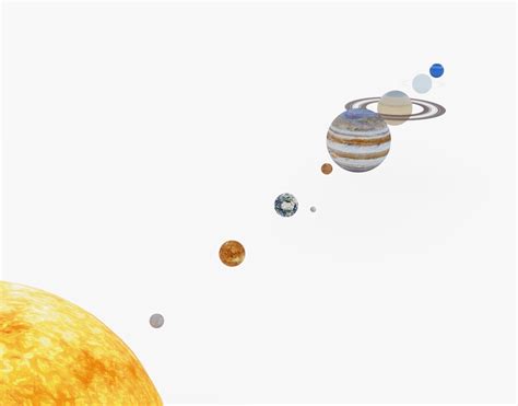 3d Model Solar System Animated Cgtrader