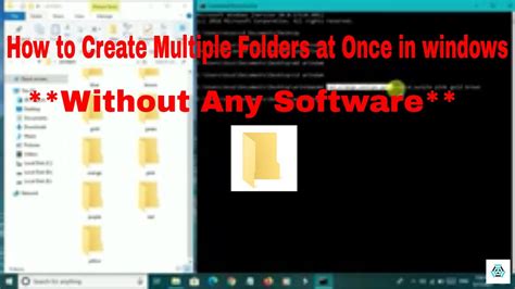 How To Create Multiple Folders At Once In Windows 10 Youtube