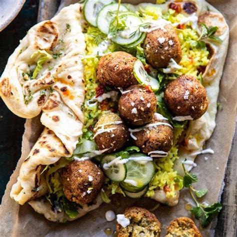 Ложки, зерна горчицы 0,5 ч. Falafel Naan Wraps with Golden Rice and Special Sauce ...