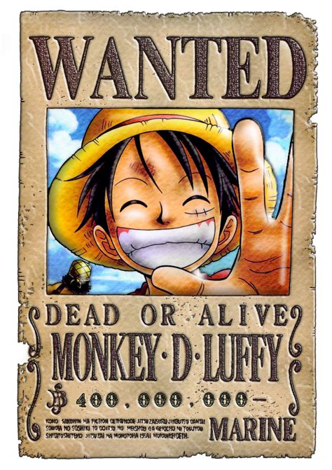 Luffy Wanted Poster