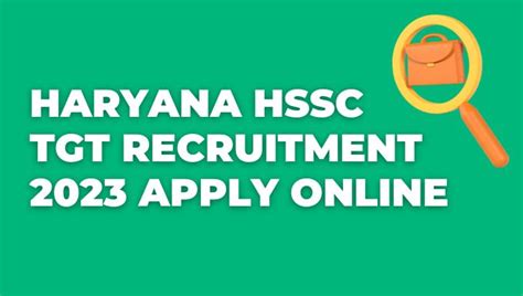 haryana hssc tgt recruitment 2023 apply online mewat jobs