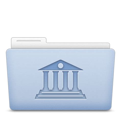Folder Library Icon Hycons Icon Theme