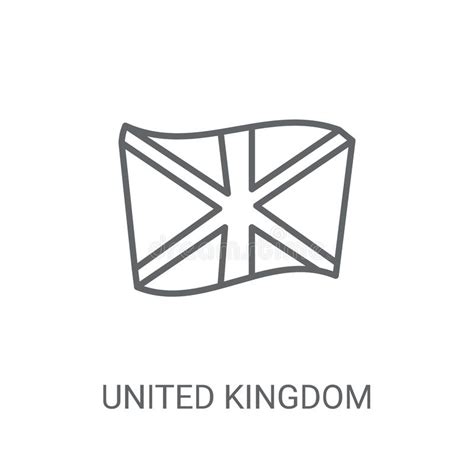 United Kingdom Flag Icon Trendy United Kingdom Flag Logo Concep Stock