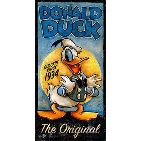 Sold Price The Original Disney 1934 Donald Duck Canvas Art 12 X 24 August 6 0121 1200 Pm Edt