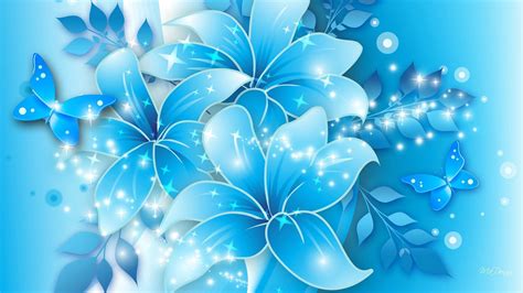 Blue Flower Wallpapers Wallpaper Cave