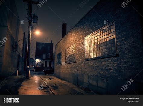 Dark Urban City Alley Image And Photo Free Trial Bigstock