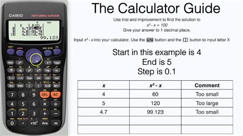 The calculator will computes the limit of given function. Trial & Improvement using TABLE Mode on Casio - 5 Steps ...