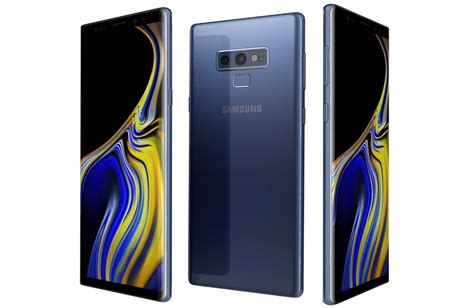 Samsung's latest phablet, the galaxy note 9, has been a success. Samsung Galaxy Note 9 Ocean blue 3D model | CGTrader