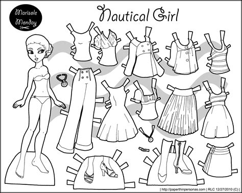Black And White Marisole Monday Paper Dolls Today • Paper Thin Personas